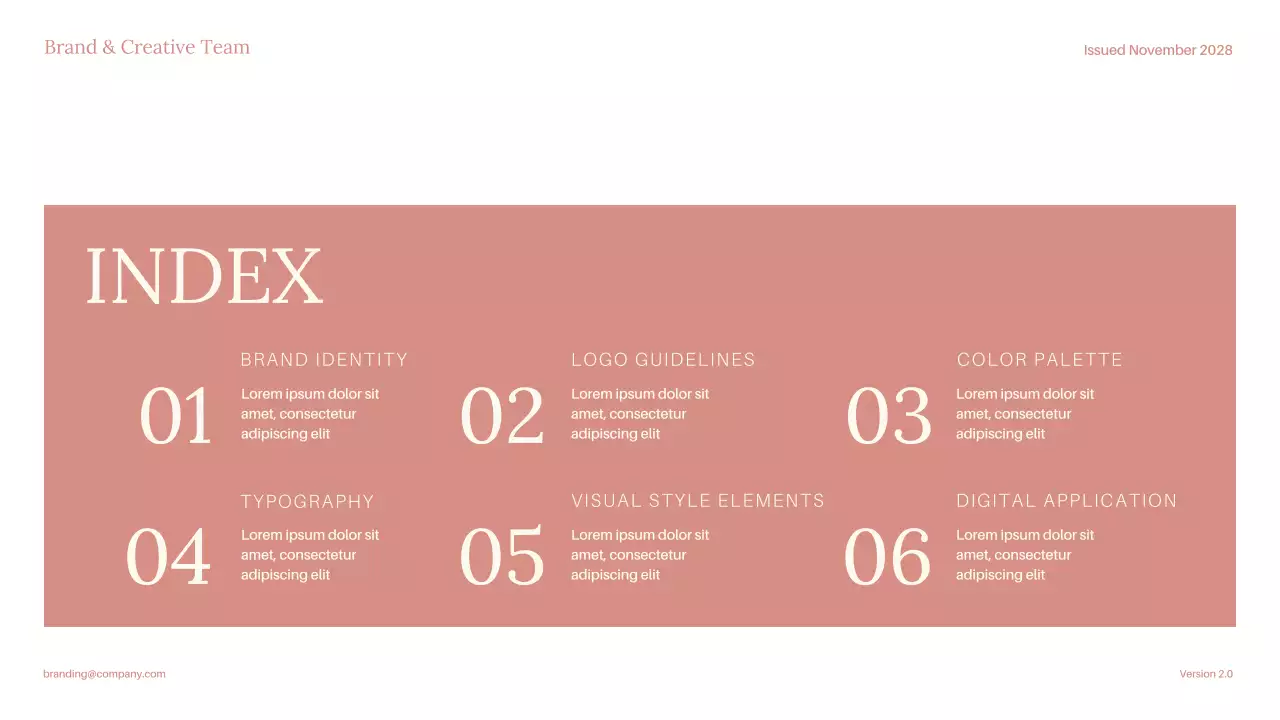 Pink Modern Brand Guideline Presentation