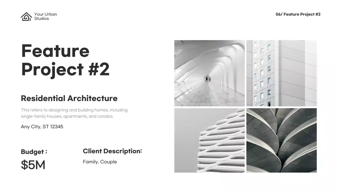 Beige Modern Architecture Portfolio Presentation
