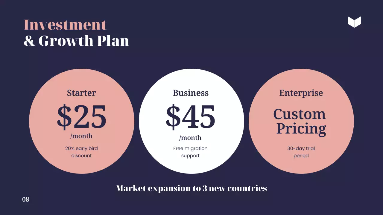 Pink Modern Business Report Presentation