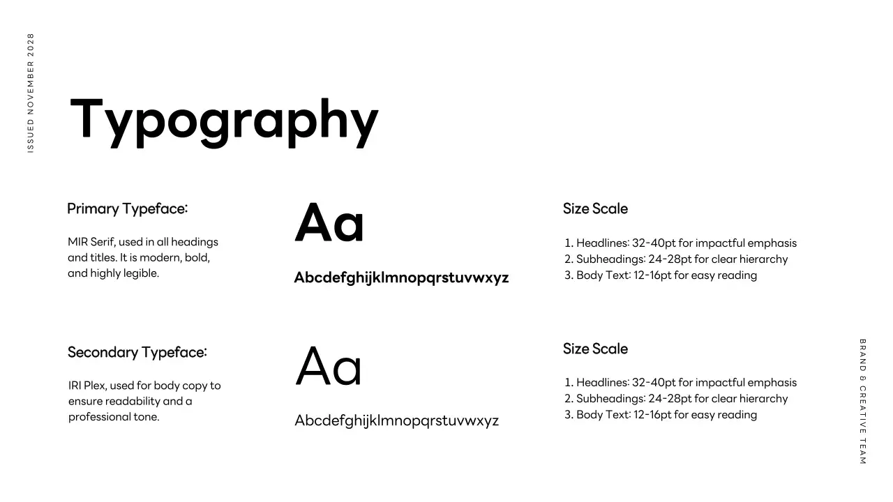 Orange Minimal Branding Guide Presentation