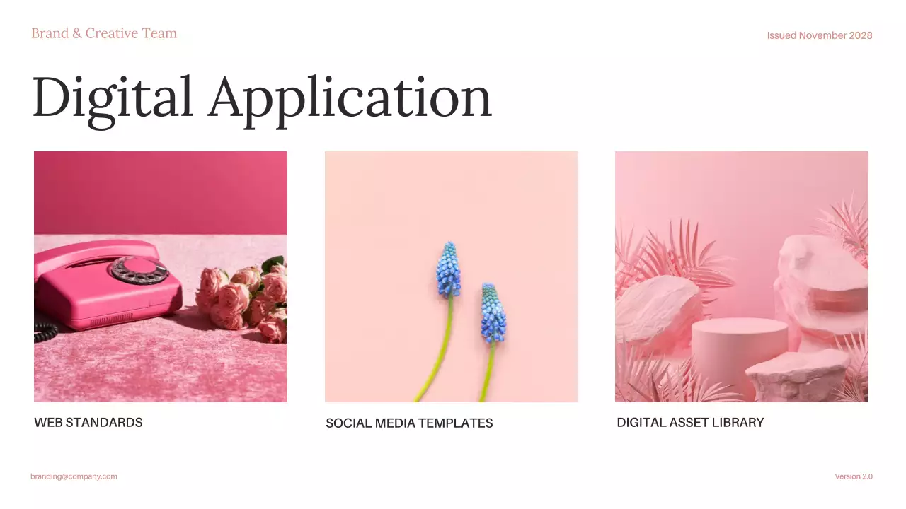 Pink Modern Brand Guideline Presentation
