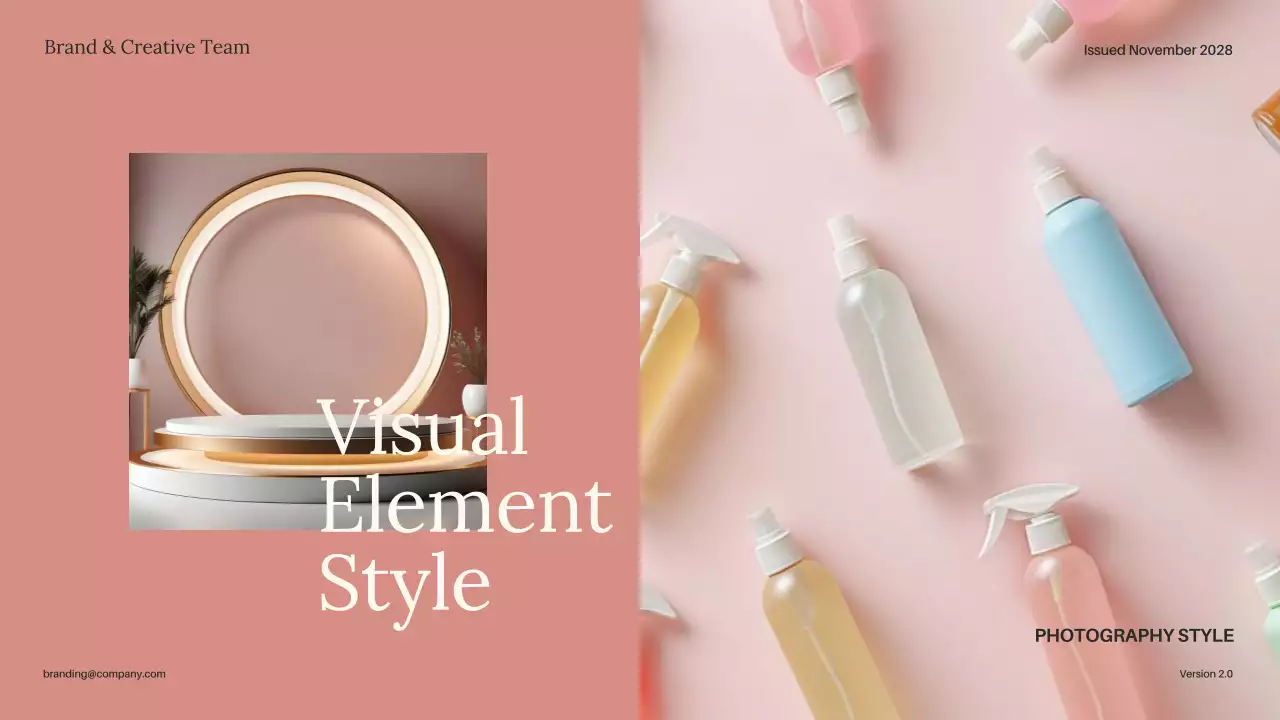 Pink Modern Brand Guideline Presentation