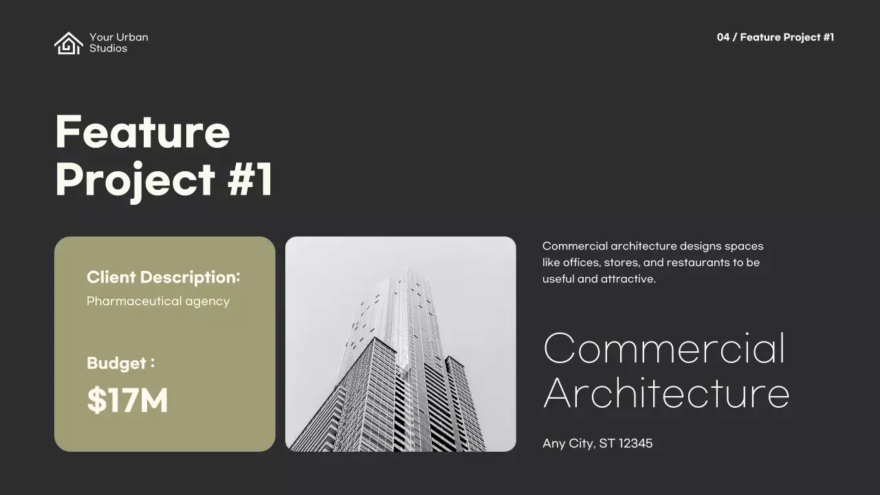 Beige Modern Architecture Portfolio Presentation