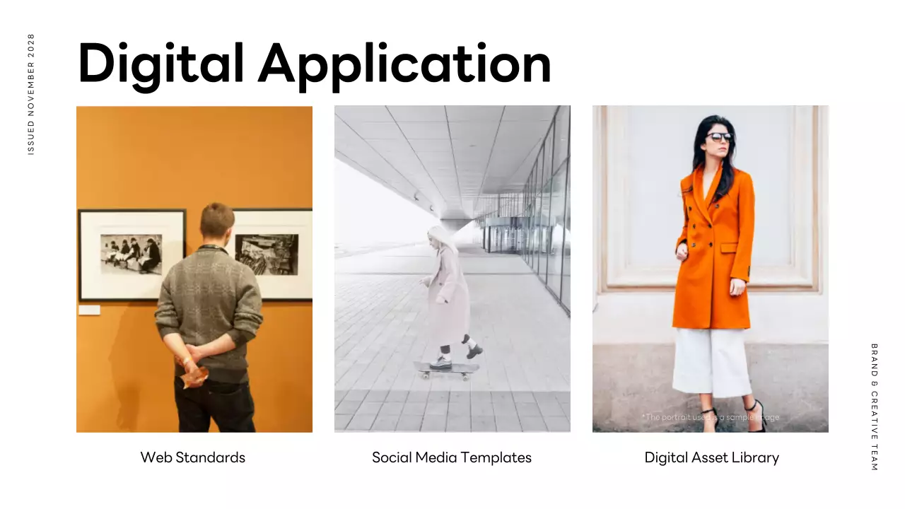 Orange Minimal Branding Guide Presentation