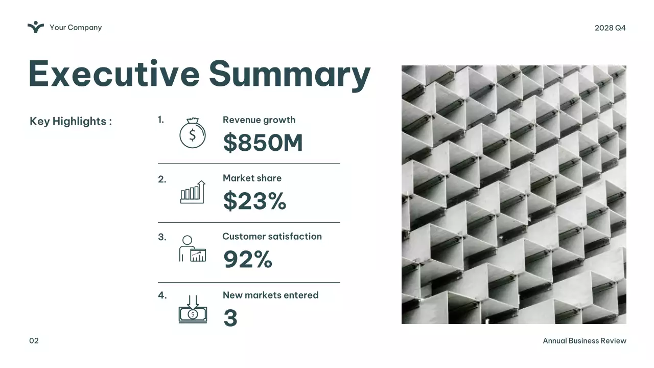Green Modern Business Report Presentation