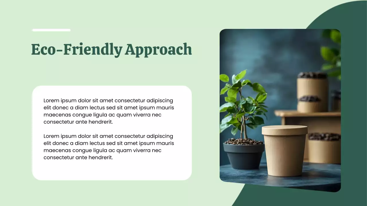 Green Minimal Environmental Initiatives Pitch Presentation