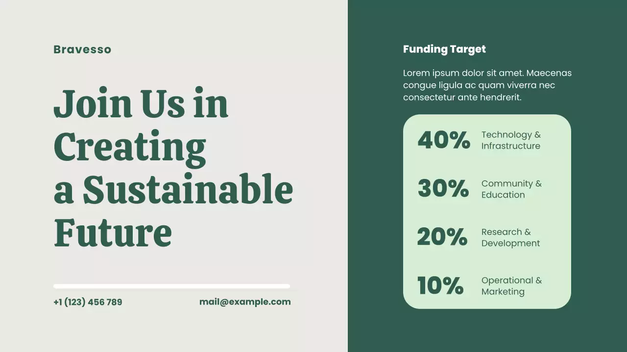 Green Minimal Environmental Initiatives Pitch Presentation