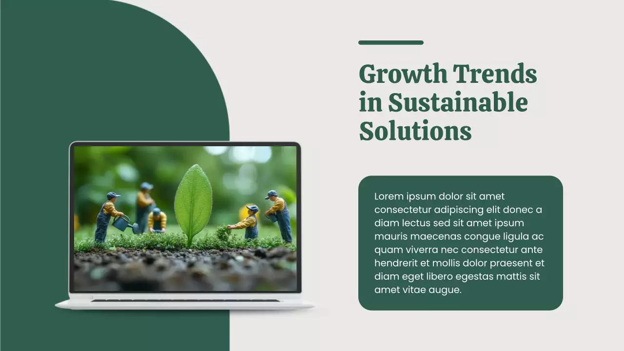 Green Minimal Environmental Initiatives Pitch Presentation