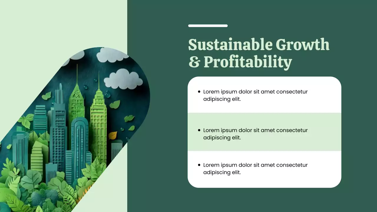 Green Minimal Environmental Initiatives Pitch Presentation