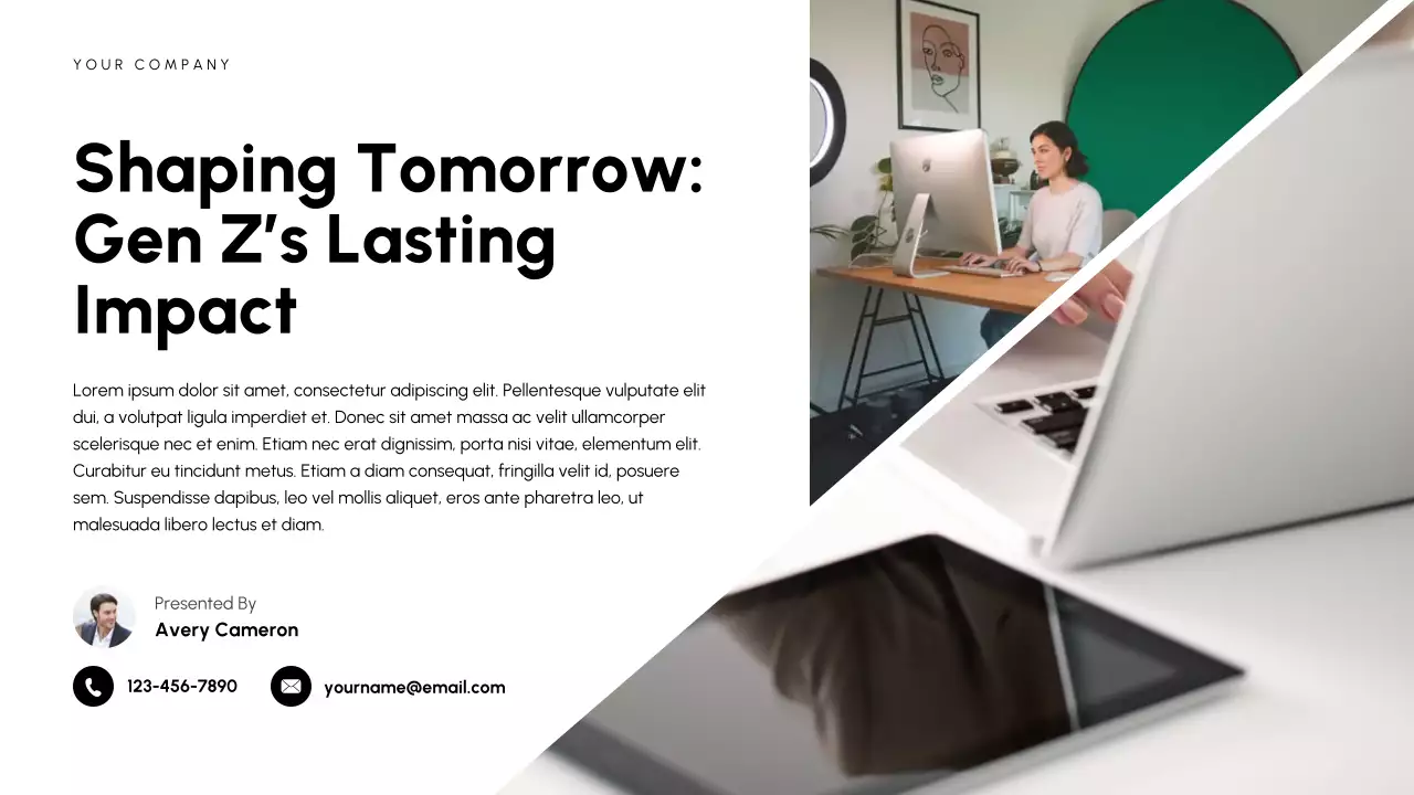 Black and Yellow Trendy Gen Z Culture Presentation