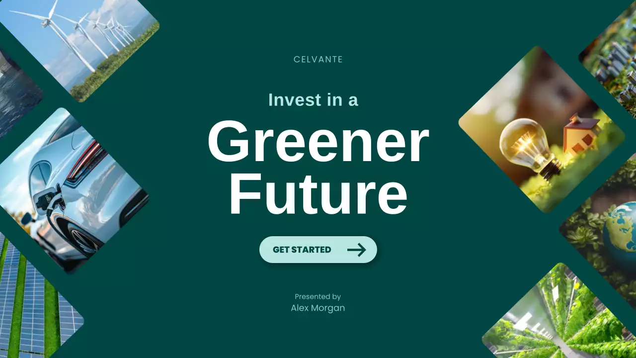 Green Modern Sustainability Promotion Presentation