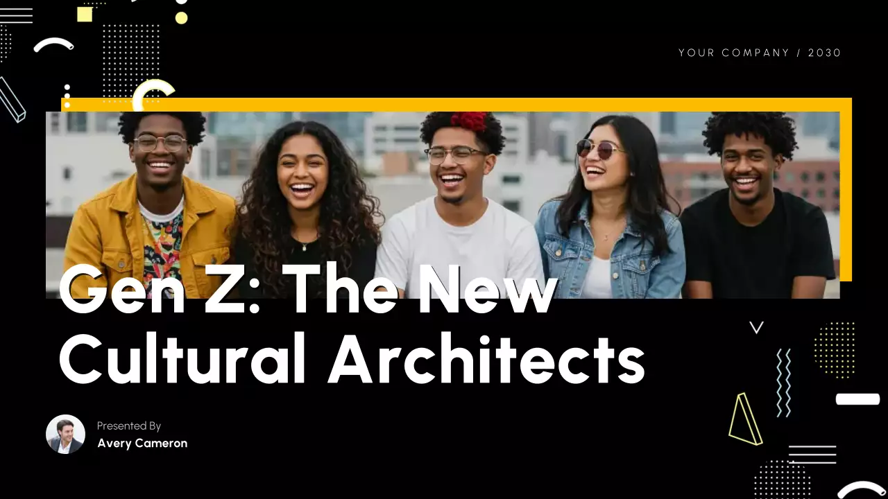 Black and Yellow Trendy Gen Z Culture Presentation