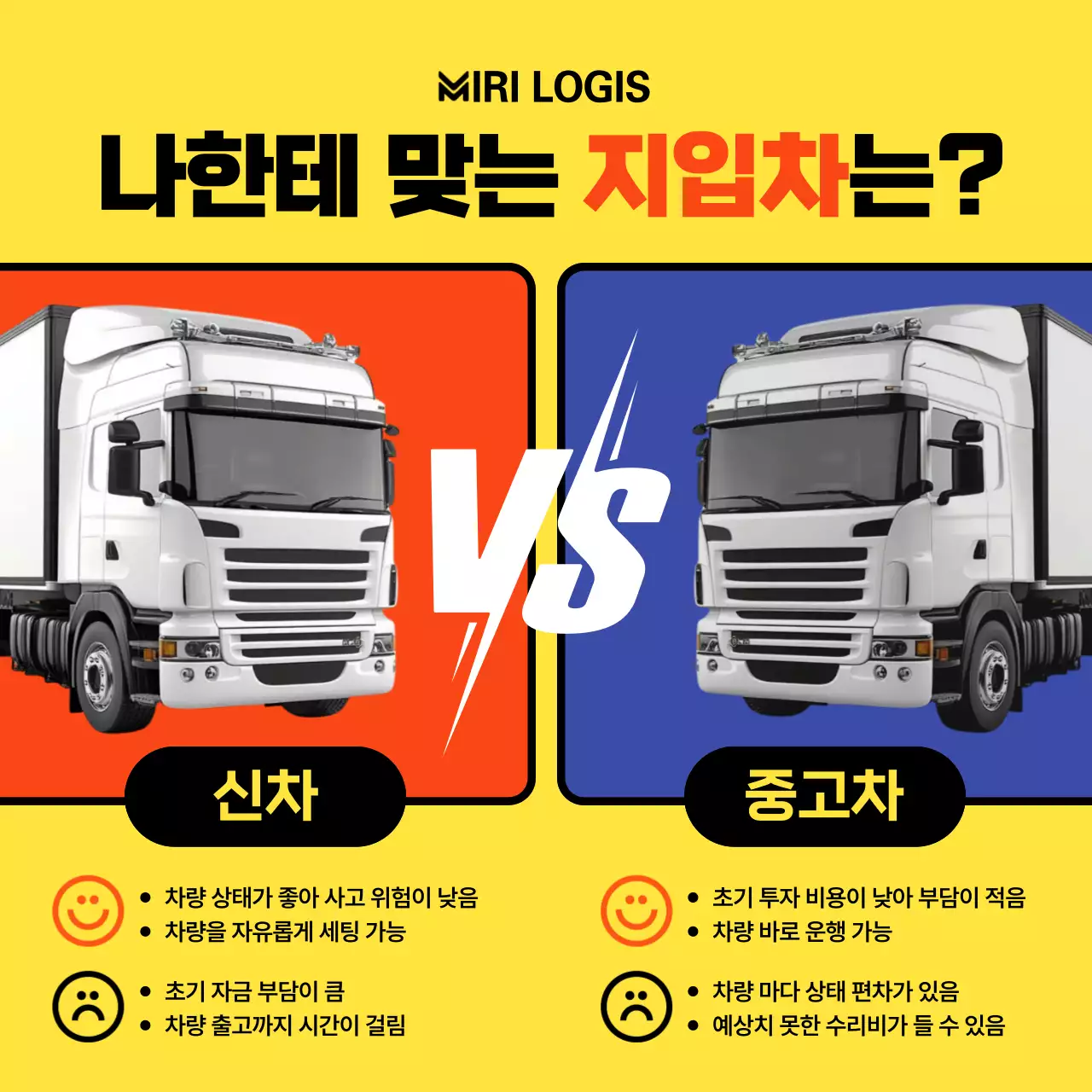 노랑 대비 자동차 정보 전달