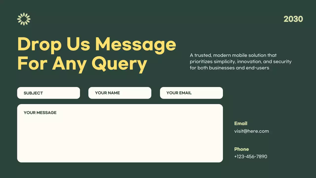 Green Modern 모바일 애플리케이션 가이드 프레젠테이션
