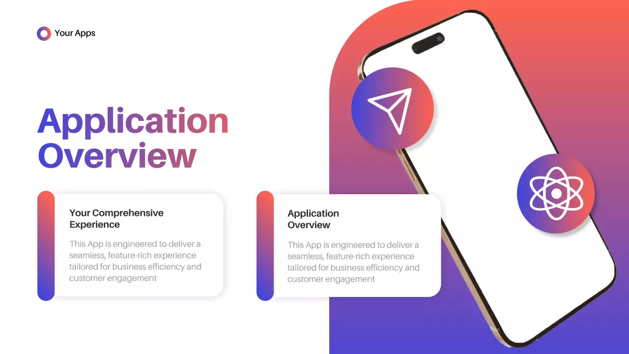 Blue Modern Mobile Application Guide Presentation