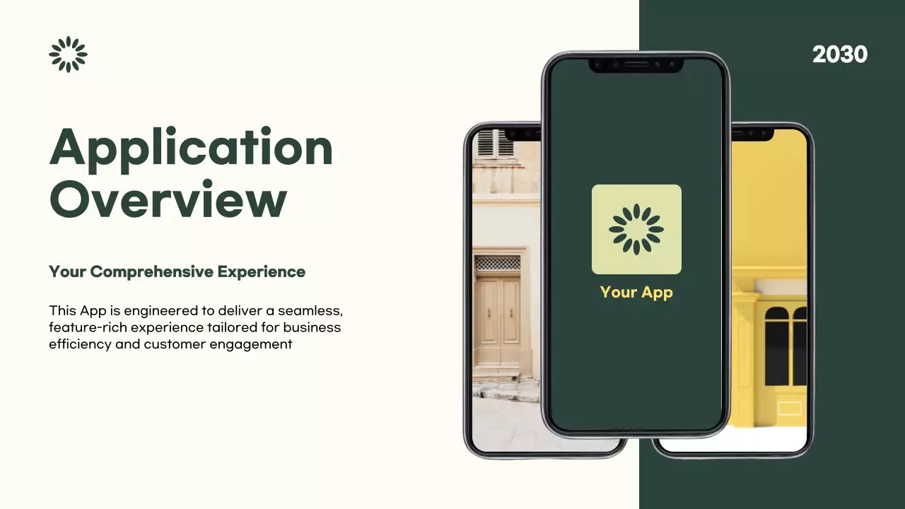 Green Modern 모바일 애플리케이션 가이드 프레젠테이션