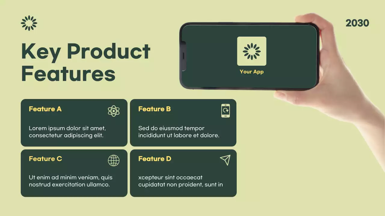 Green Modern 모바일 애플리케이션 가이드 프레젠테이션