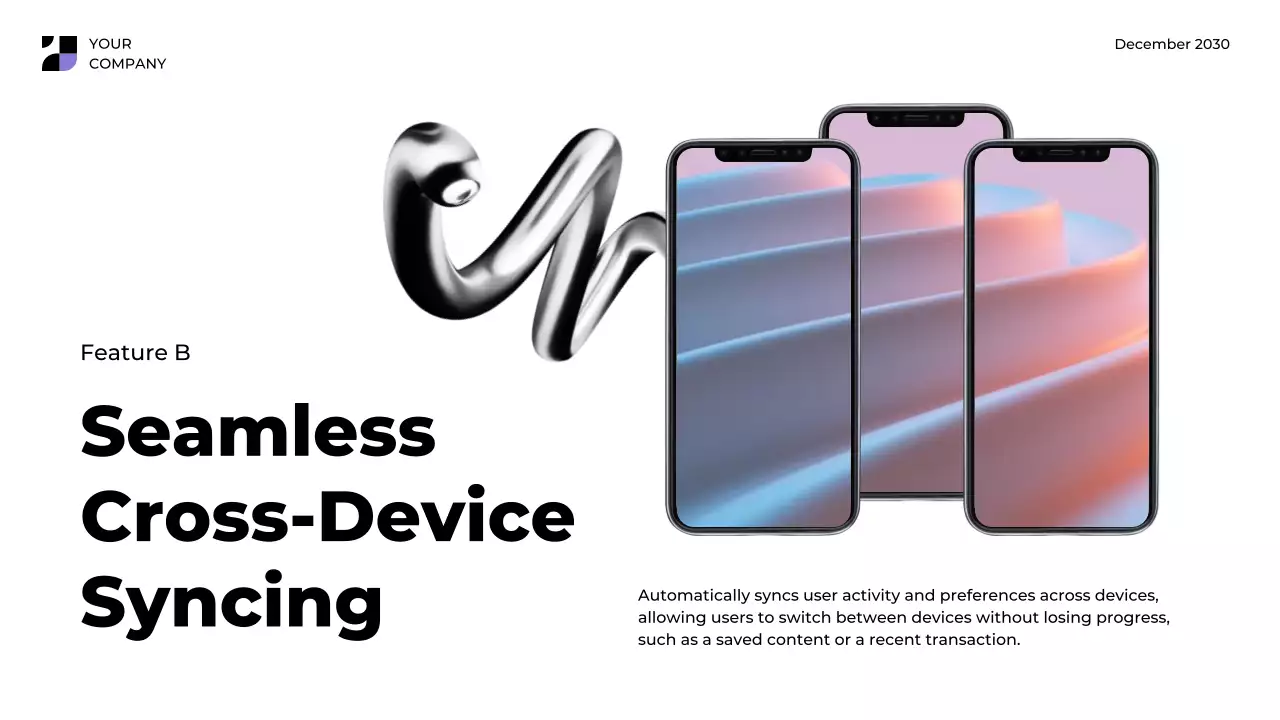 Black Modern Mobile Application Feature Presentation