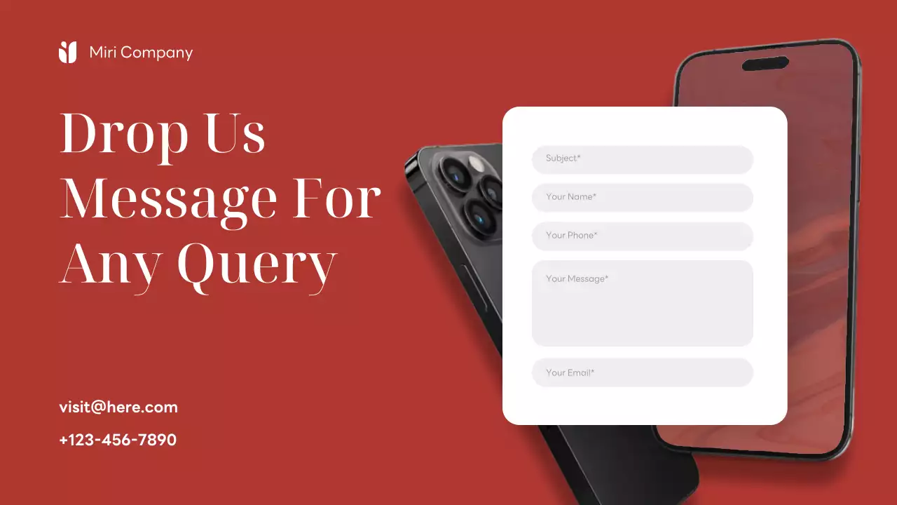 Red Modern Mobile Application Feature Presentation