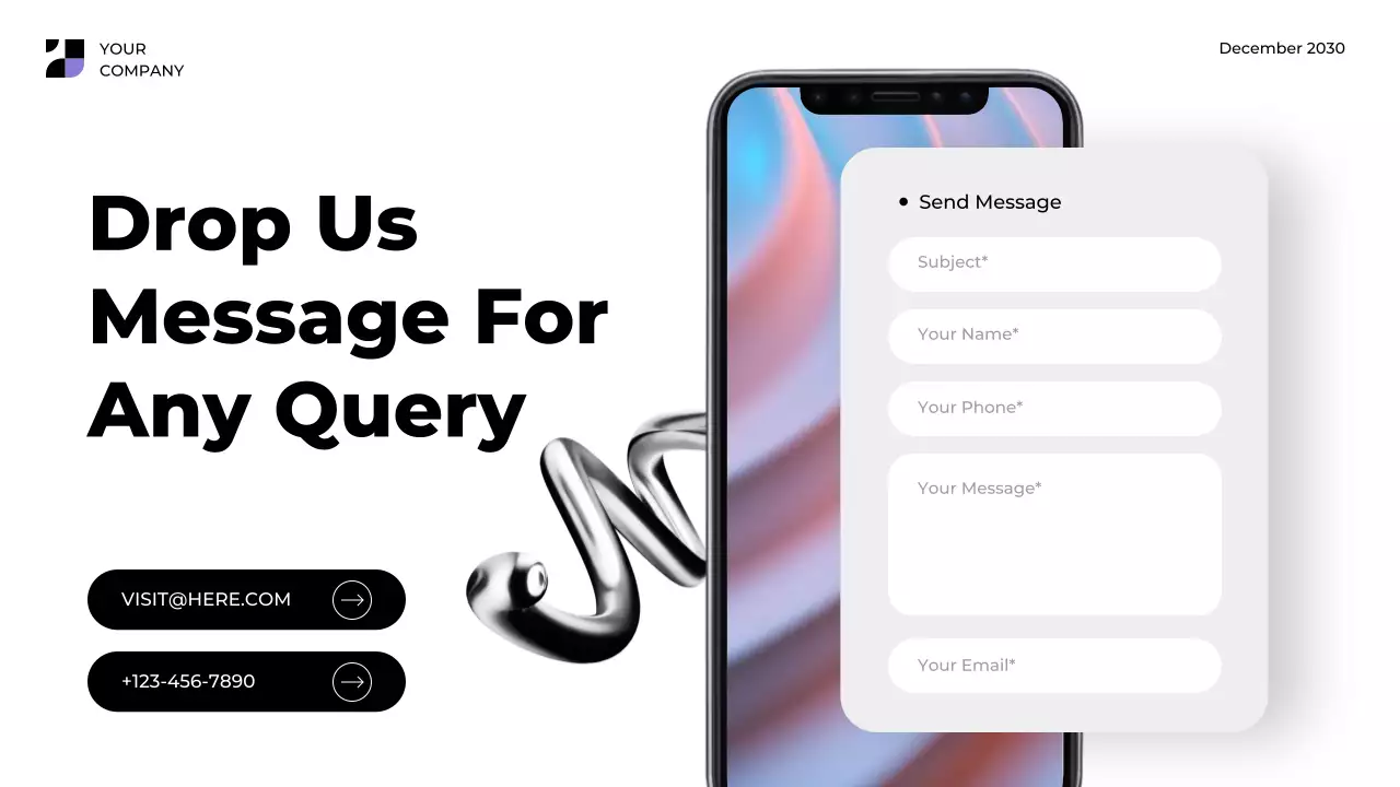Black Modern Mobile Application Feature Presentation