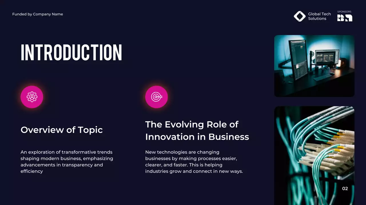 Purple Modern Business Conference Presentation