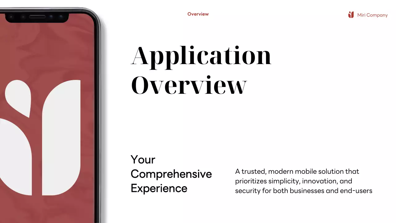 Red Modern Mobile Application Feature Presentation