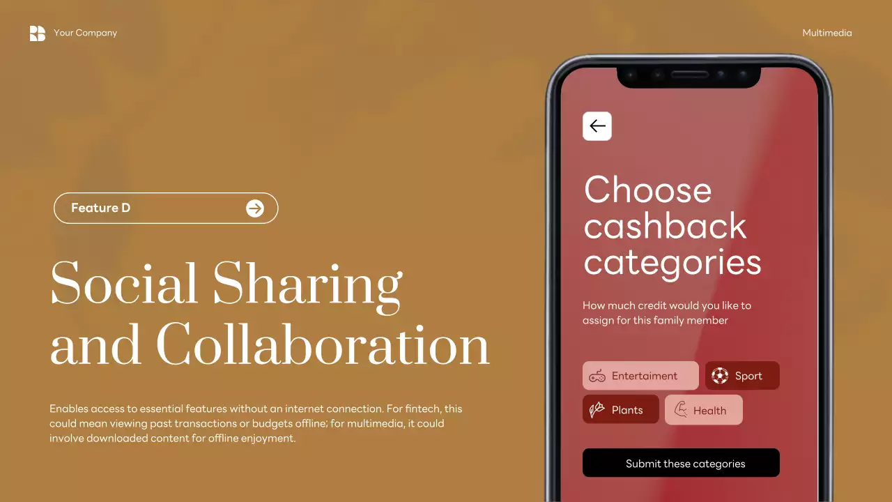 Red Elegant Mobile Application Presentation