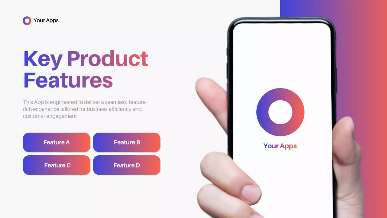 Blue Modern Mobile Application Guide Presentation