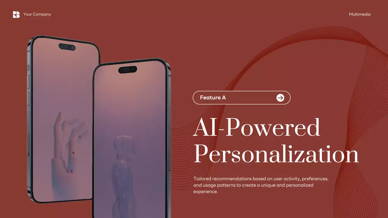 Red Elegant Mobile Application Presentation