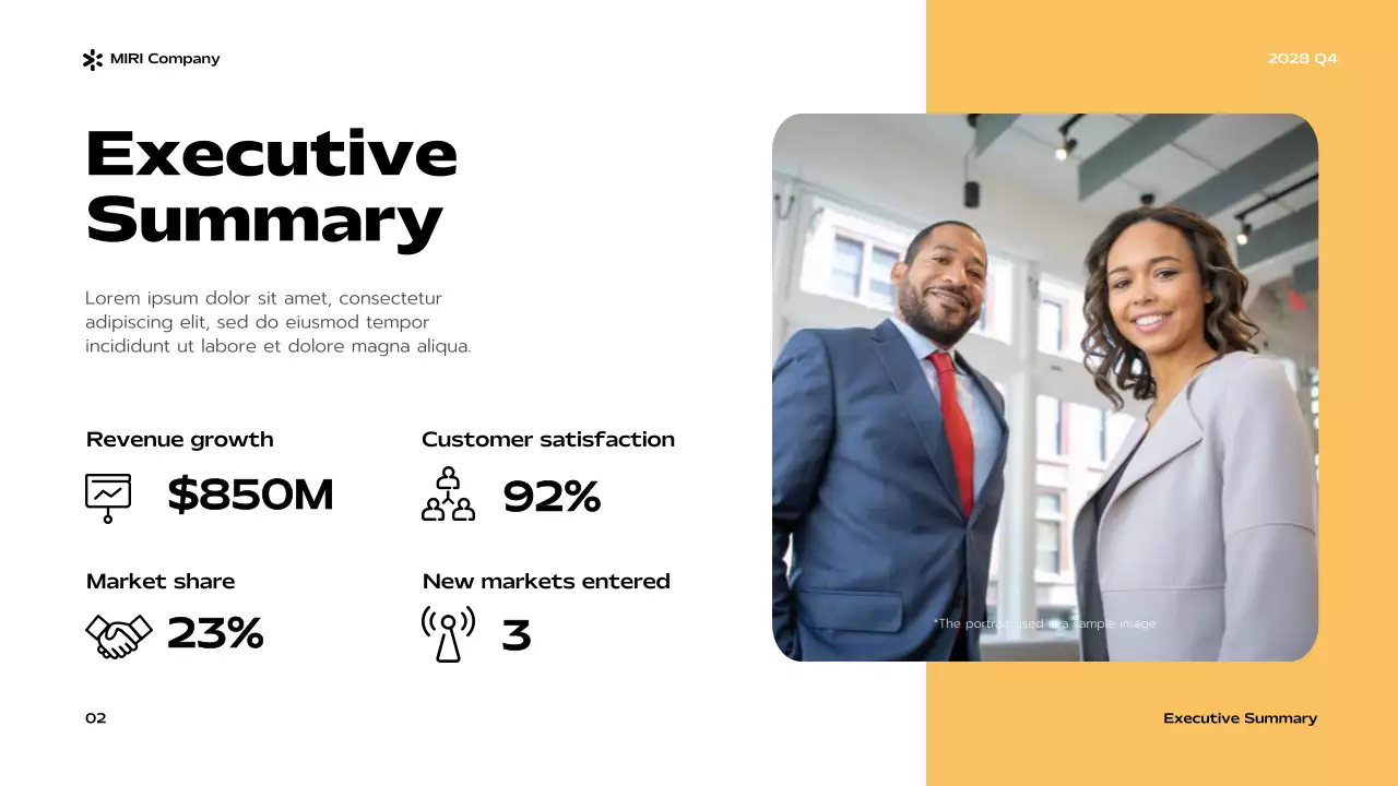 Blue Modern Business Report Presentation