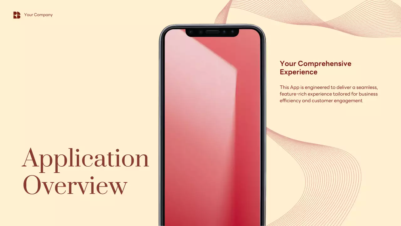 Red Elegant Mobile Application Presentation