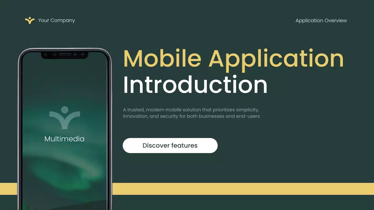 Green Modern Mobile Application Guide Presentation