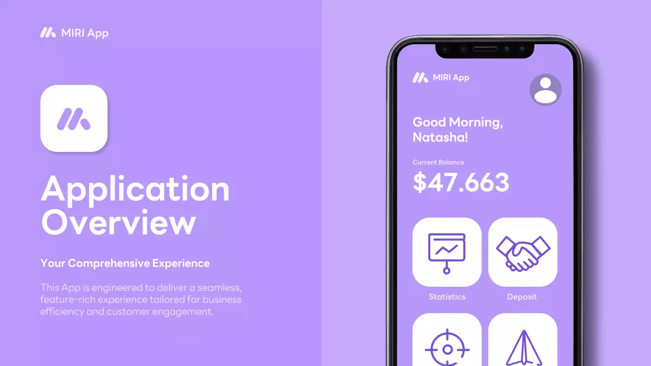 Purple Modern Mobile Application Guide Presentation