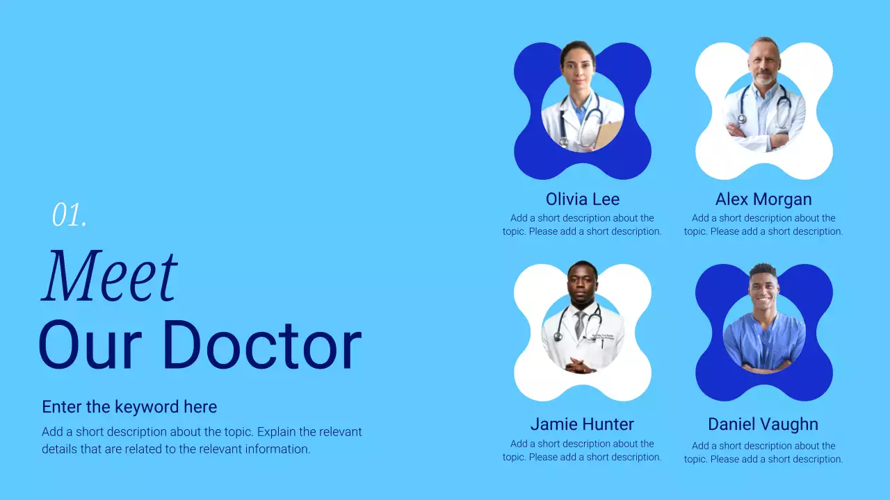 Blue Modern Healthcare Announcement Presentation