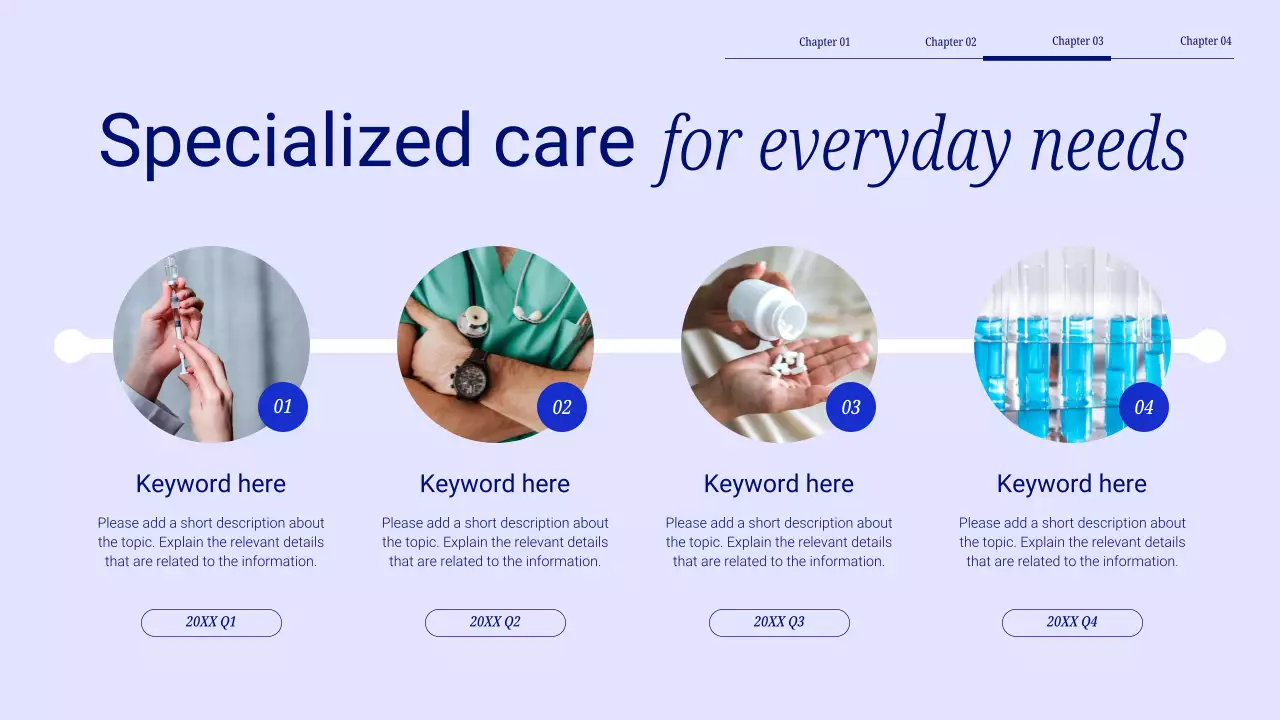 Blue Modern Healthcare Announcement Presentation
