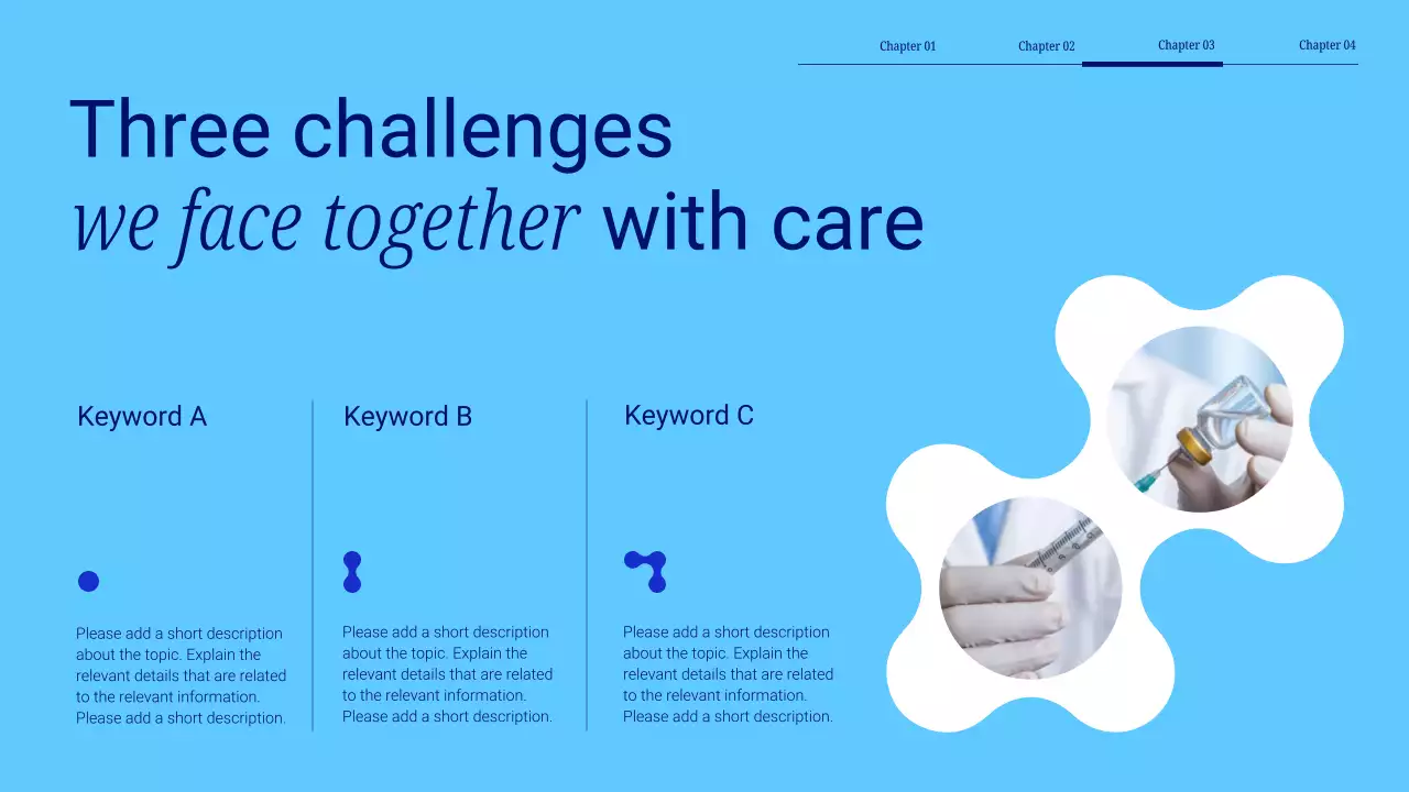 Blue Modern Healthcare Announcement Presentation