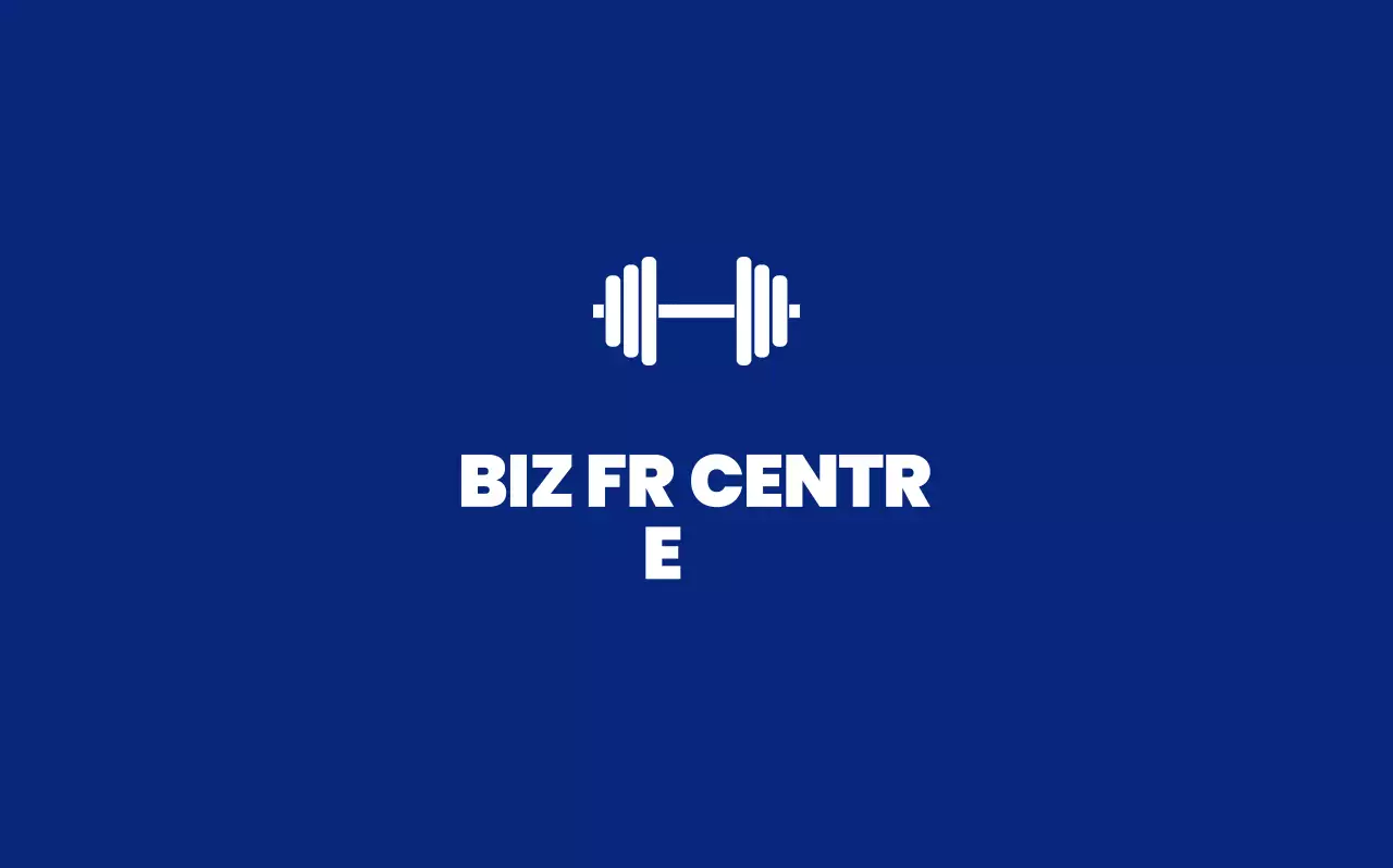 Logo de fitness moderne bleu