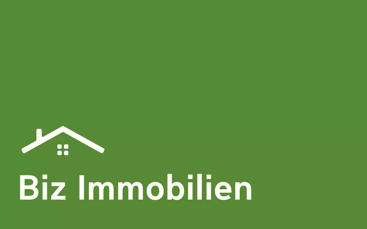 Grüne, einfache Immobilienanzeige