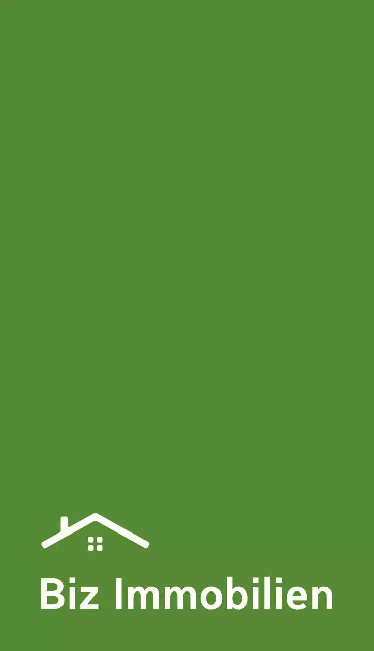 Grüne, einfache Immobilienanzeige