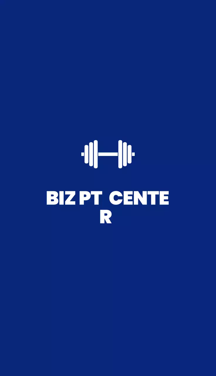 Logo Kebugaran Modern Biru