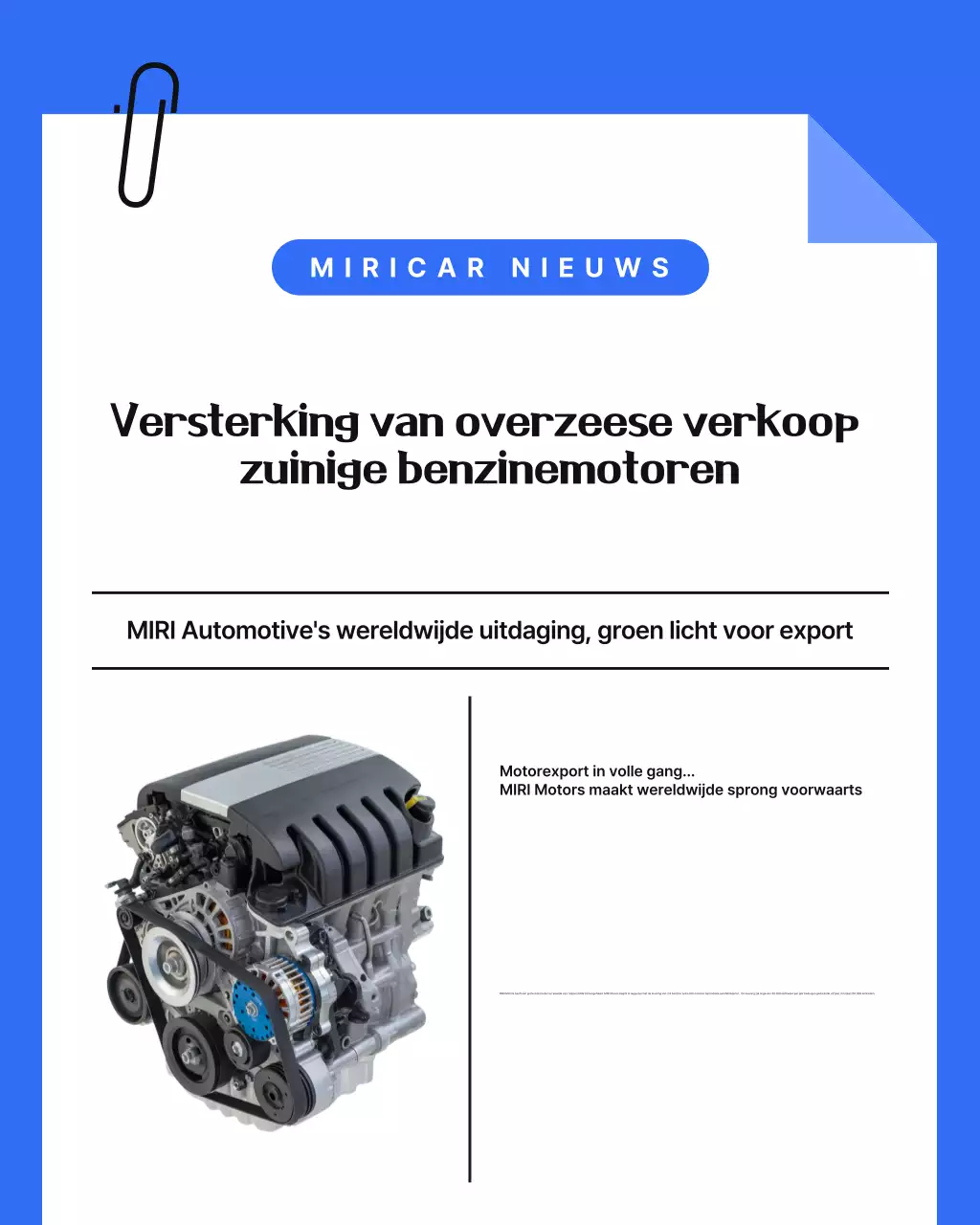 Blauw Modern Auto Nieuws