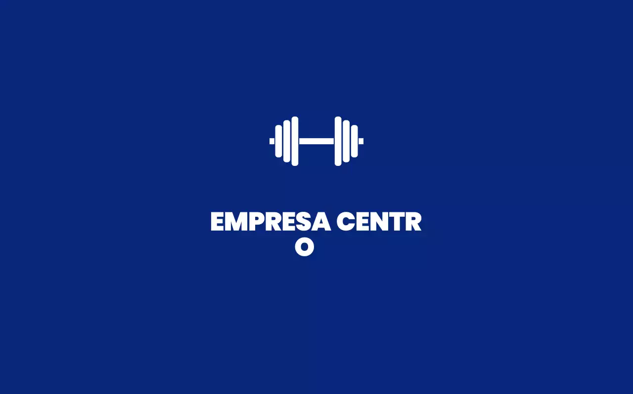 Logotipo de fitness moderno azul