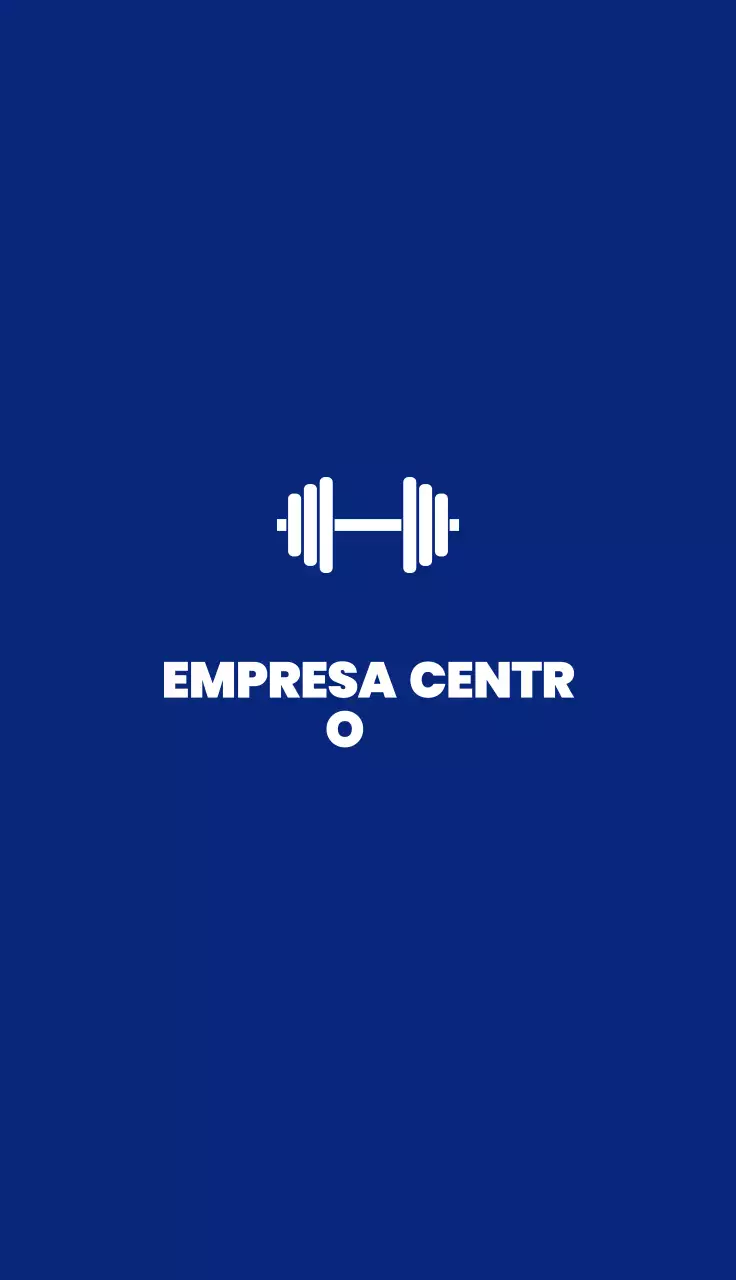 Logotipo de fitness moderno azul