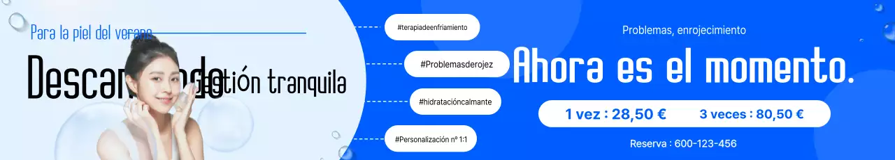 Anuncio de Blue Modern Skin Care