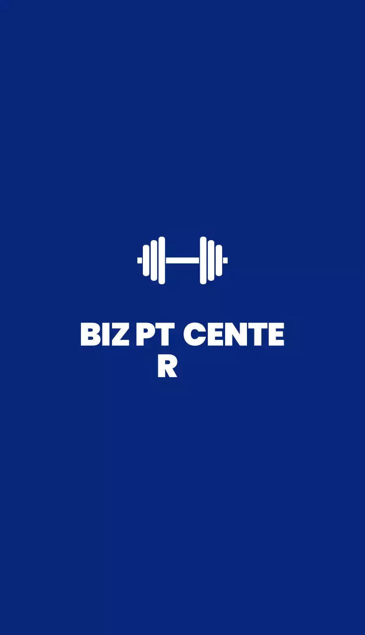 Logotipo moderno de fitness azul