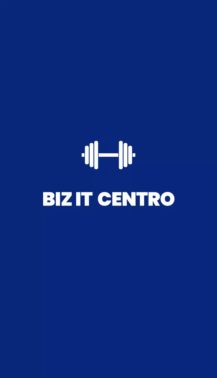 Logo moderno del fitness blu