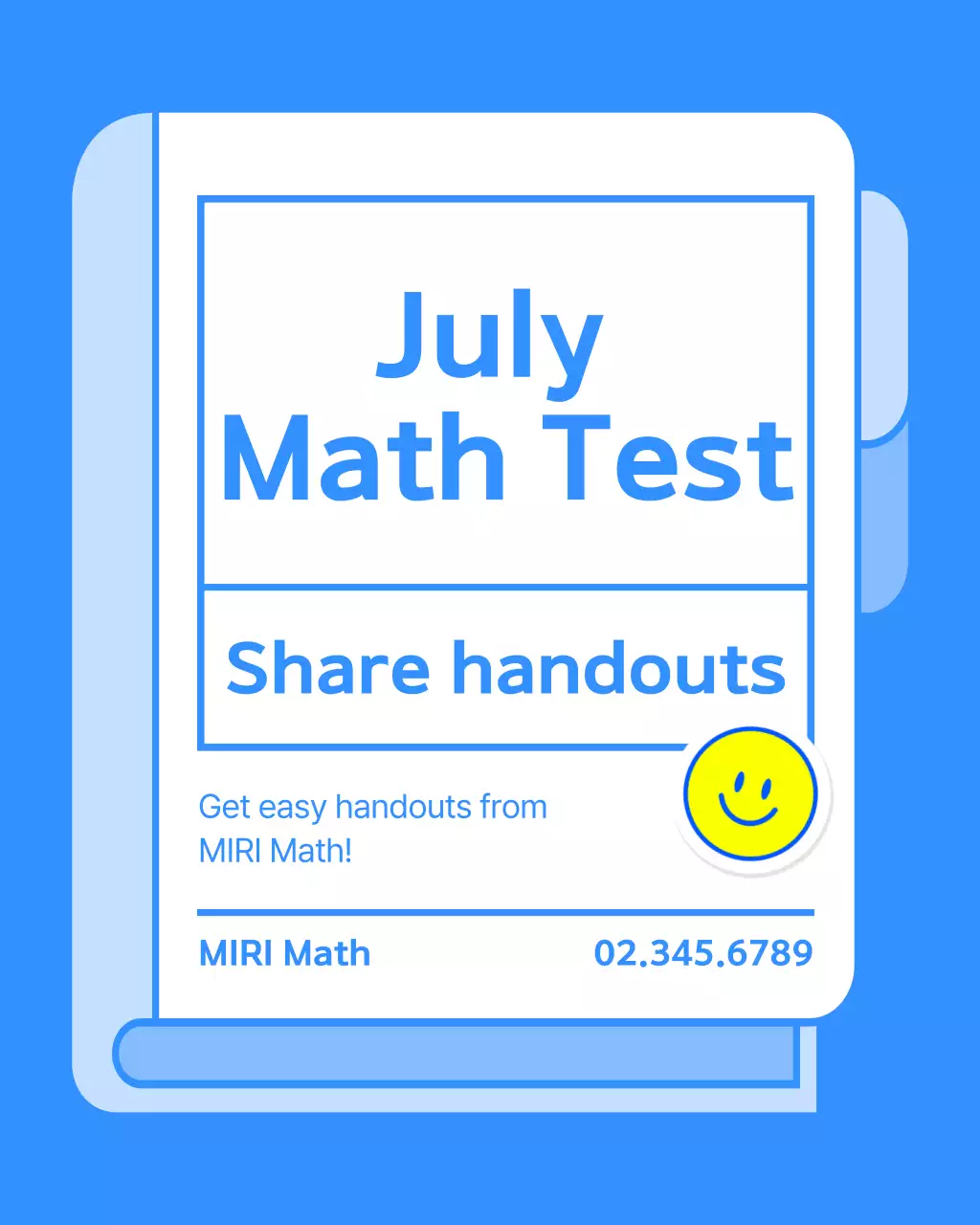 Blue's simple mock exam material promotion