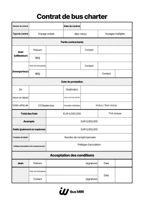 Description du contrat de base noir