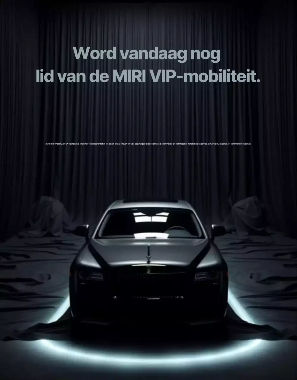 Advertentie voor Black Luxury Mobility Service