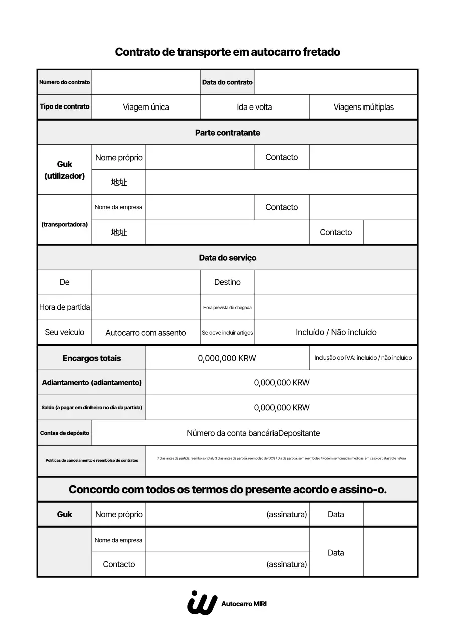 Descrição do Contrato Básico Preto